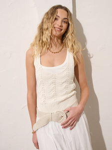 Angels Whisper Cotton Crochet Summer Belt White