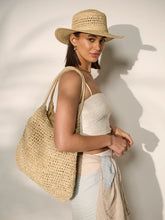 Load image into Gallery viewer, Angels Whisper Solana Summer Tote Beige
