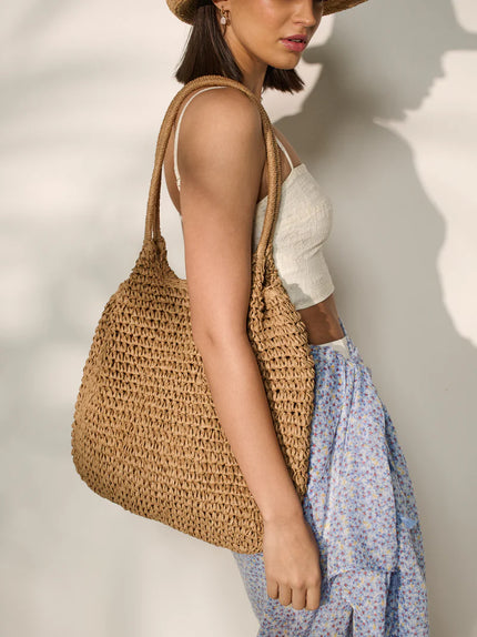 Angels Whisper Solana Summer Tote Tan