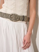 Load image into Gallery viewer, Angels Whisper Woven Oval Buckle Straw Belt Multi
