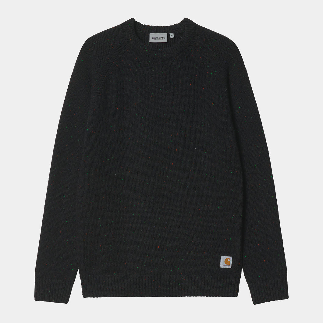 Carhartt WIP Anglistic Sweater Speckled Black