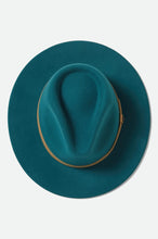 Load image into Gallery viewer, Brixton Messer Fedora Transformative Teal
