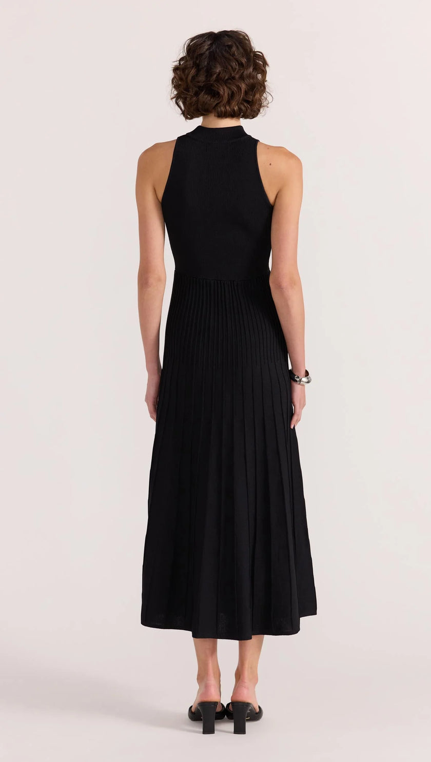 Staple The Label Asta Knit Midi Dress Black