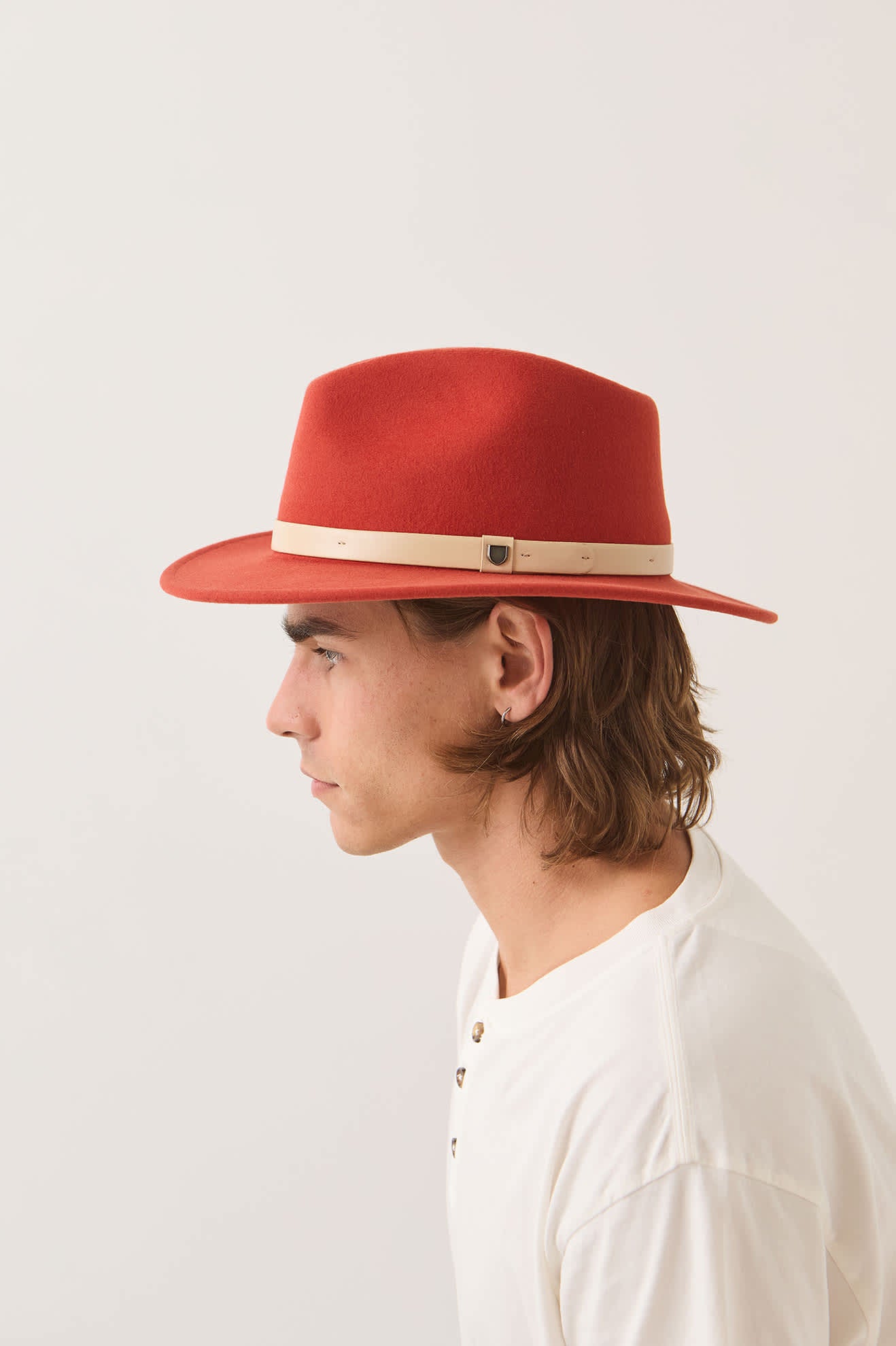 Brixton Messer Fedora Red Earth/Wax Paper