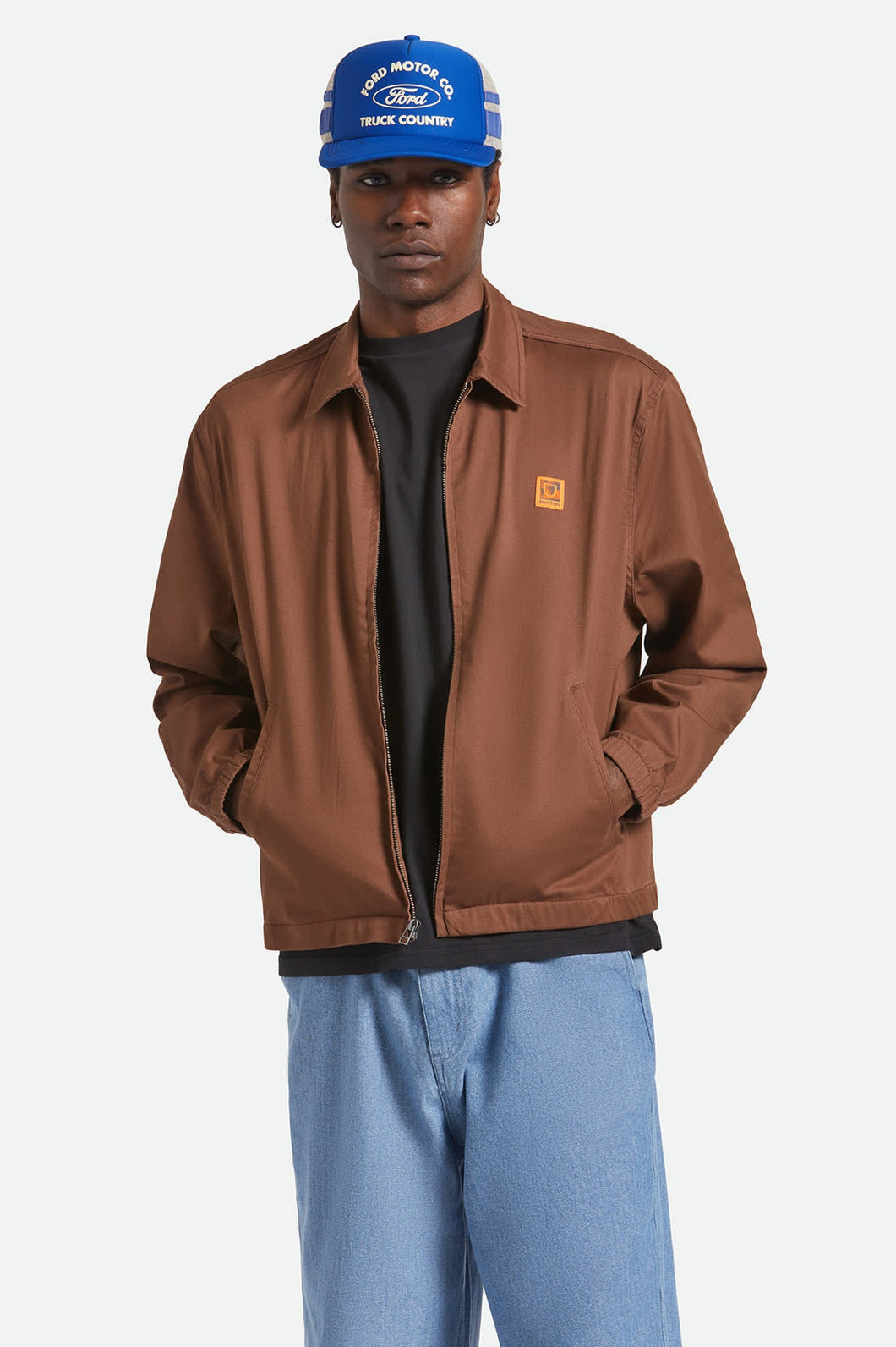 Brixton Union Relaxed Harrington Jacket Pinecone