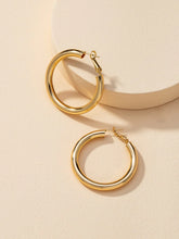 Load image into Gallery viewer, Angels Whisper Chiara Large Hoop Earrings Gold
