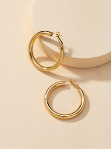 Angels Whisper Chiara Large Hoop Earrings Gold