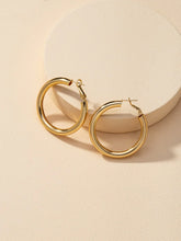 Load image into Gallery viewer, Angels Whisper Chiara Large Hoop Earrings Gold
