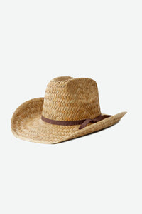 Brixton Houston Straw Cowboy Hat Natural