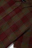 Brixton Cru Linen Blend S/S Woven Shirt Olive Surplus/Port