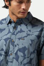Load image into Gallery viewer, Brixton Charter Print S/S Washed Navy/Azure Blue Floral
