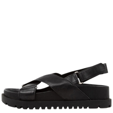 Load image into Gallery viewer, Django &amp; Juliette Ubari Sandals Black Leather
