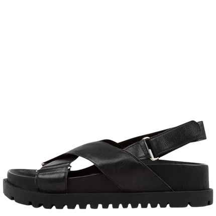Django & Juliette Ubari Sandals Black Leather