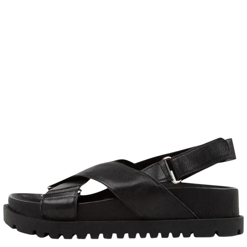 Django & Juliette Ubari Sandals Black Leather