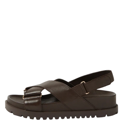 Django & Juliette Ubari Sandals Chocolate Leather