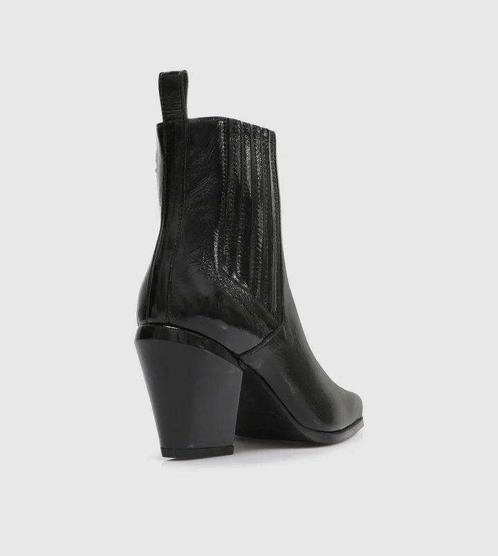 Beau Coops Libby Chelsea Boots Nero Black Patent Leather