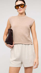 Staple The Label Dune Knit Tank Latte