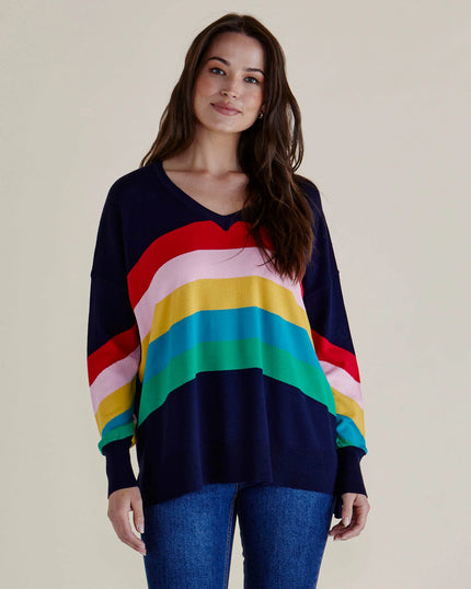 Betty Basics Mimi Sweater Rainbow