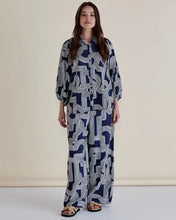 Load image into Gallery viewer, Betty Basics Zander Pant Navy Geo
