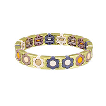Load image into Gallery viewer, Tiger Tree Earth Daisy Tile Bracelet
