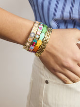 Load image into Gallery viewer, Tiger Tree Gold Triple Track Bracelet
