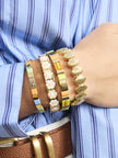Tiger Tree Earth Daisy Tile Bracelet