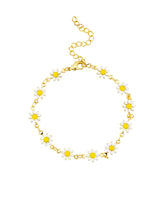 Load image into Gallery viewer, Tiger Tree BKJ2635W Gold White Daisy Chain Bracelet
