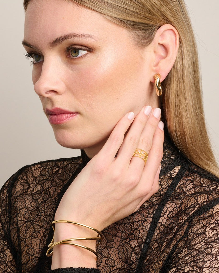 Tiger Tree Gold Hathor Cuff