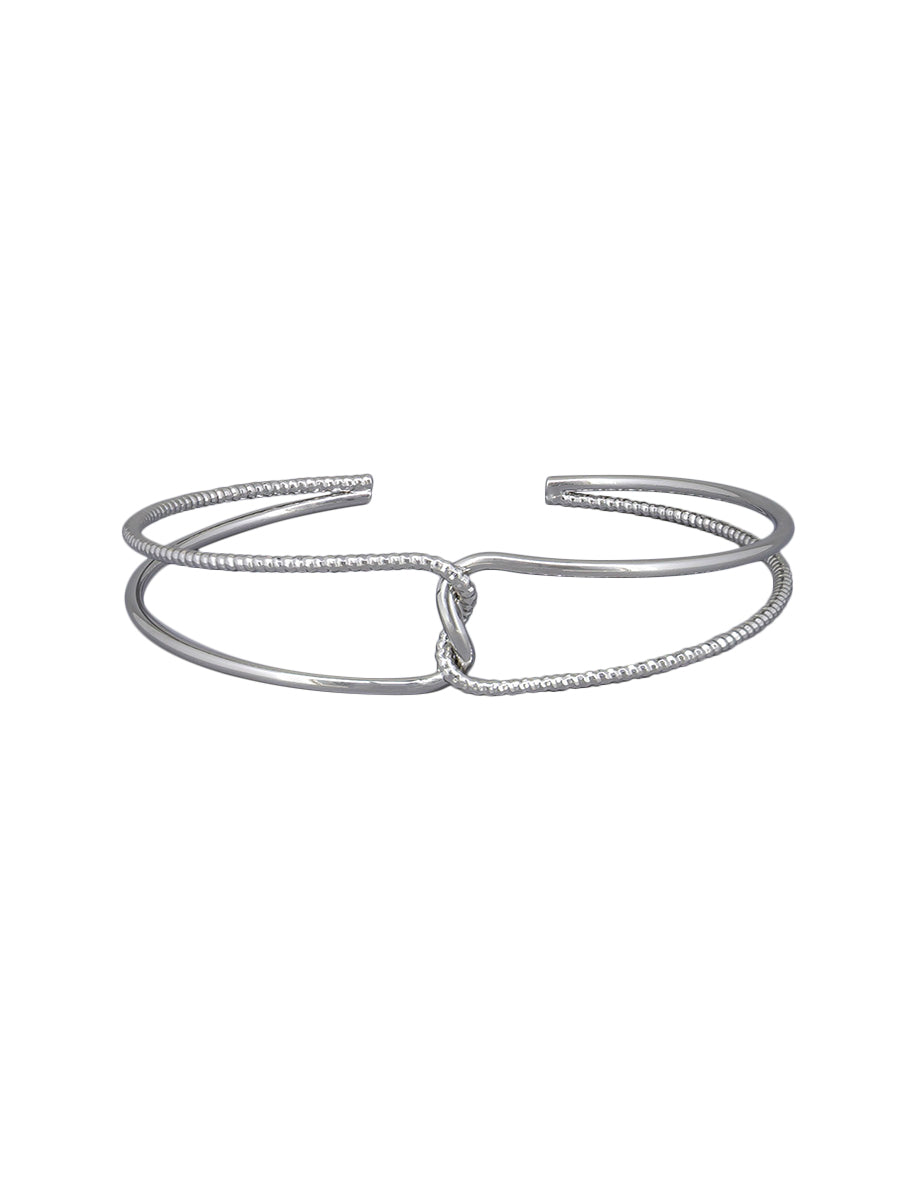 Tiger Tree Silver Center Link Cuff