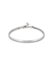 Tiger Tree Silver Snake Link Bracelet