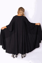 Load image into Gallery viewer, The Italian Closet Plath High Low Tunic Top Black
