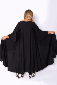 The Italian Closet Plath High Low Tunic Top Black