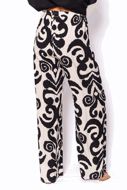 The Italian Closet Miller Wide Leg Pant Black