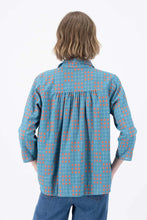 Load image into Gallery viewer, Olga de Polga Network Shirt Blue Woven Cotton
