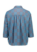 Load image into Gallery viewer, Olga de Polga Network Shirt Blue Woven Cotton
