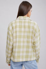 Load image into Gallery viewer, Brixton Bowery W L/S Flannel Pear/Whitecap
