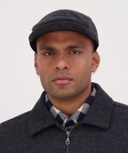 Load image into Gallery viewer, Swanndri Bristol Flat Cap Charcoal
