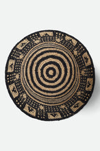 Load image into Gallery viewer, Brixton Redding Packable Straw Bucket Hat Black/Natural
