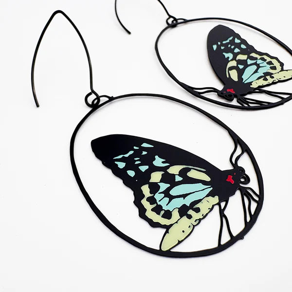 DENZ Midi Cairns Birdwing Butterfly Earrings