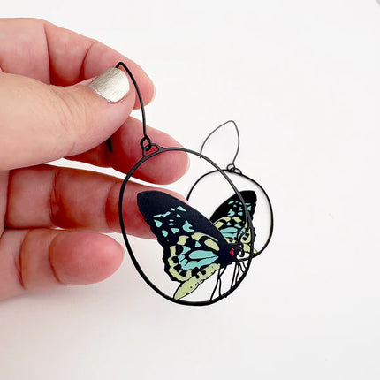 DENZ Midi Cairns Birdwing Butterfly Earrings