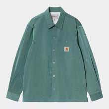 Load image into Gallery viewer, Carhartt WIP S/S Canby Shirt Jac Silver Pine/ White
