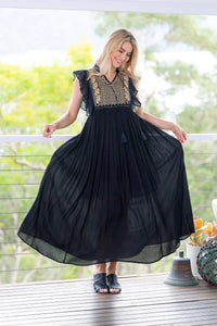 Cienna Hallie Dress Black