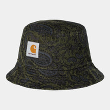Load image into Gallery viewer, Carhartt WIP Cord Bucket Hat Paisley Print, Plant
