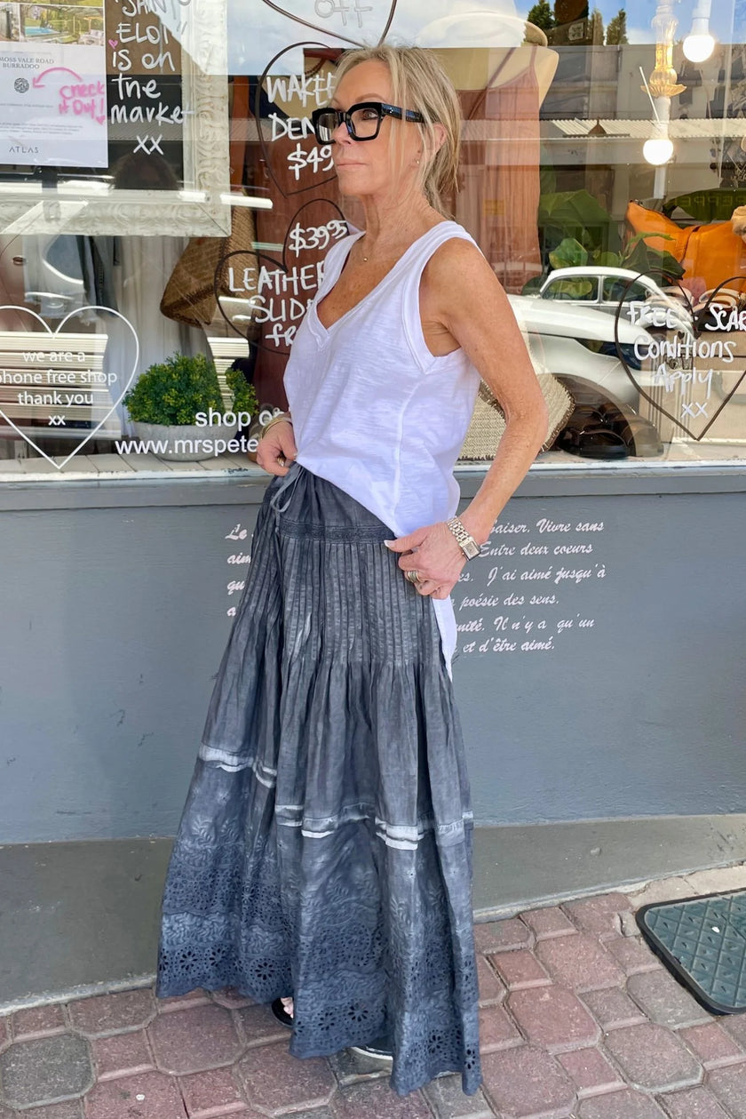 Miss Rose Sister Violet A Date With Mabel Skirt Black Washed