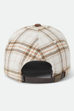 Load image into Gallery viewer, Brixton Big B Adjustable Cap Whitecap Plaid/Brown Corduroy
