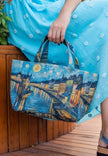Dogo Vegan Leather Medium Tote Bag Sea Sparkles Design