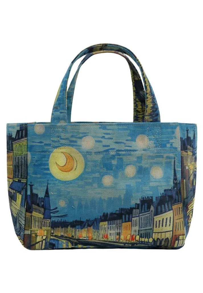 Dogo Vegan Leather Medium Tote Bag Sea Sparkles Design