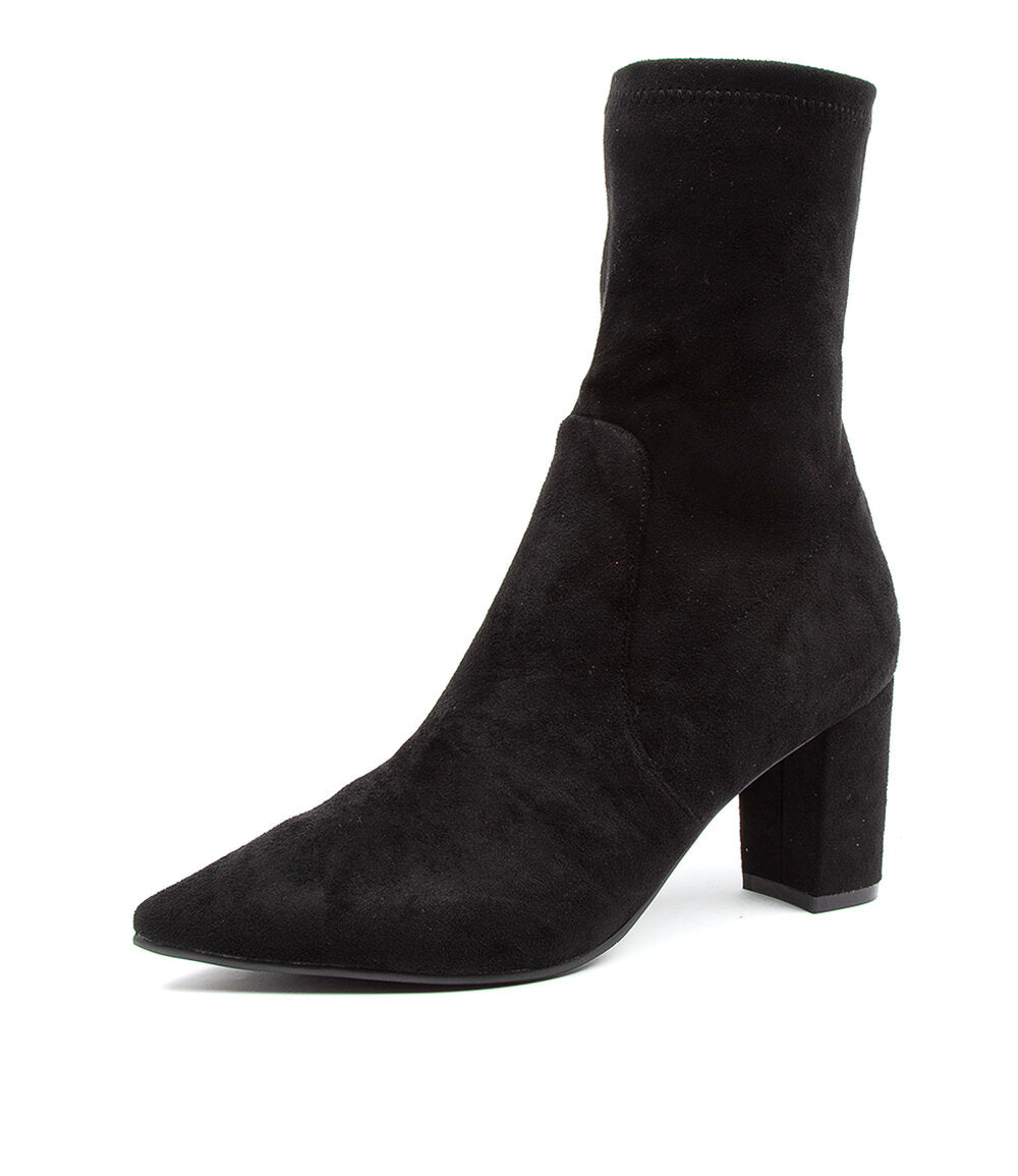 Django & Juliette Nider Black Microsuede