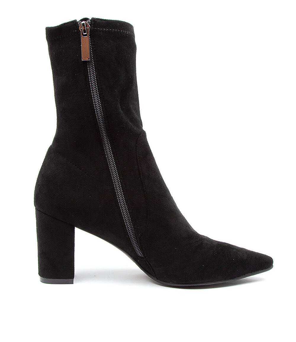 Django & Juliette Nider Black Microsuede