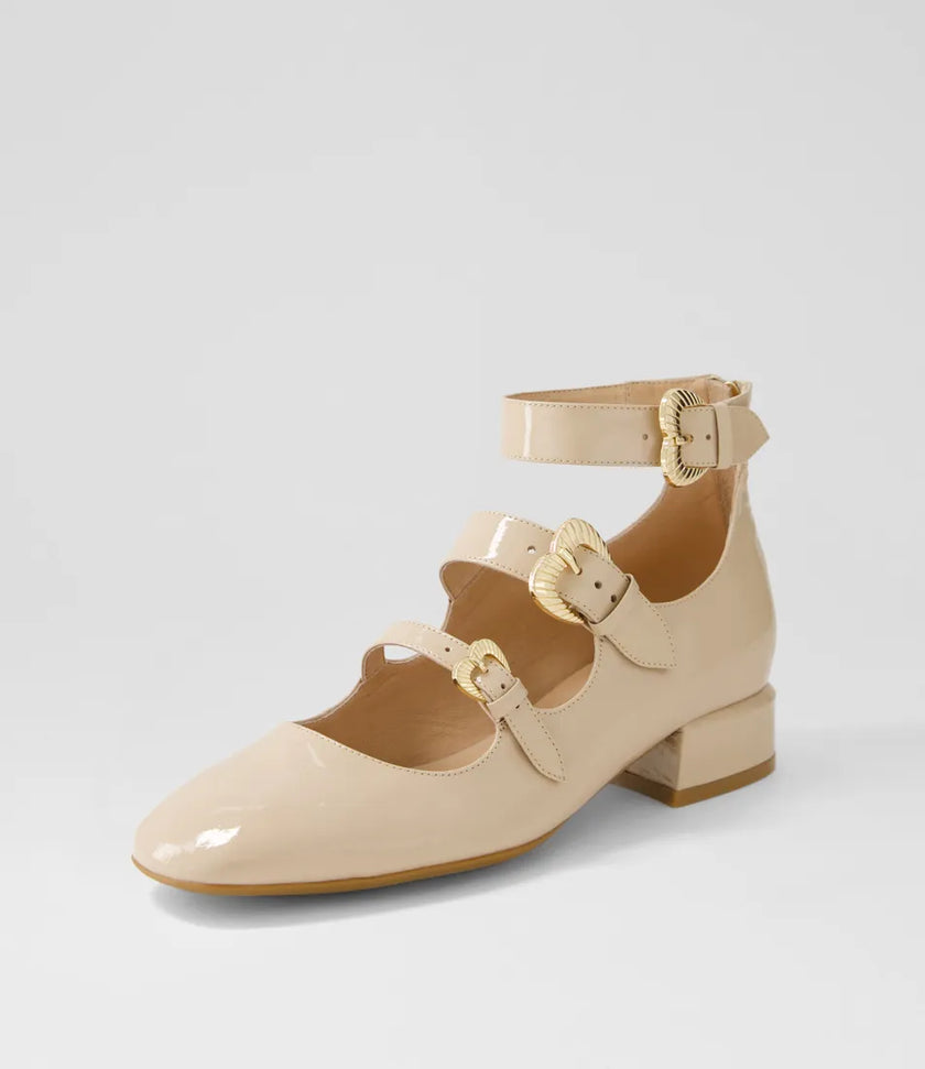 Django & Juliette Voslo Latte Patent Leather